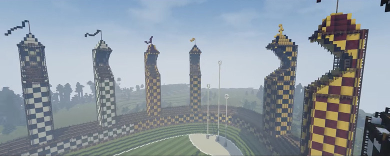 Quidditch Pitch in Minecraft