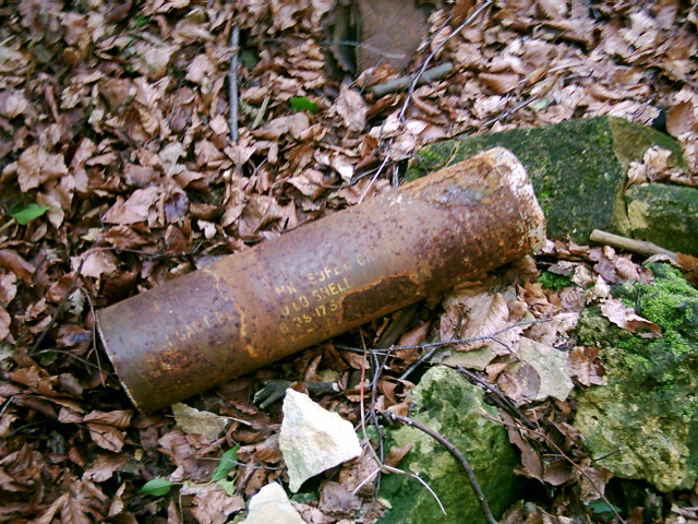 One of the disregarded shell casings.