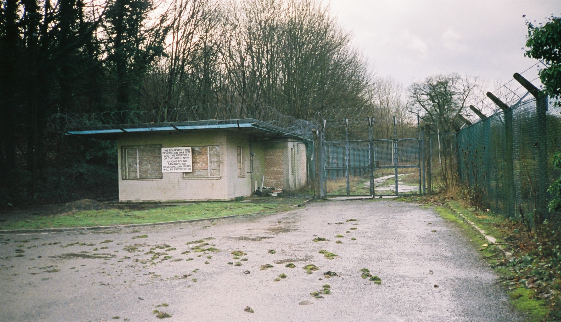 A gatehouse at RAF Rudloe Manor.