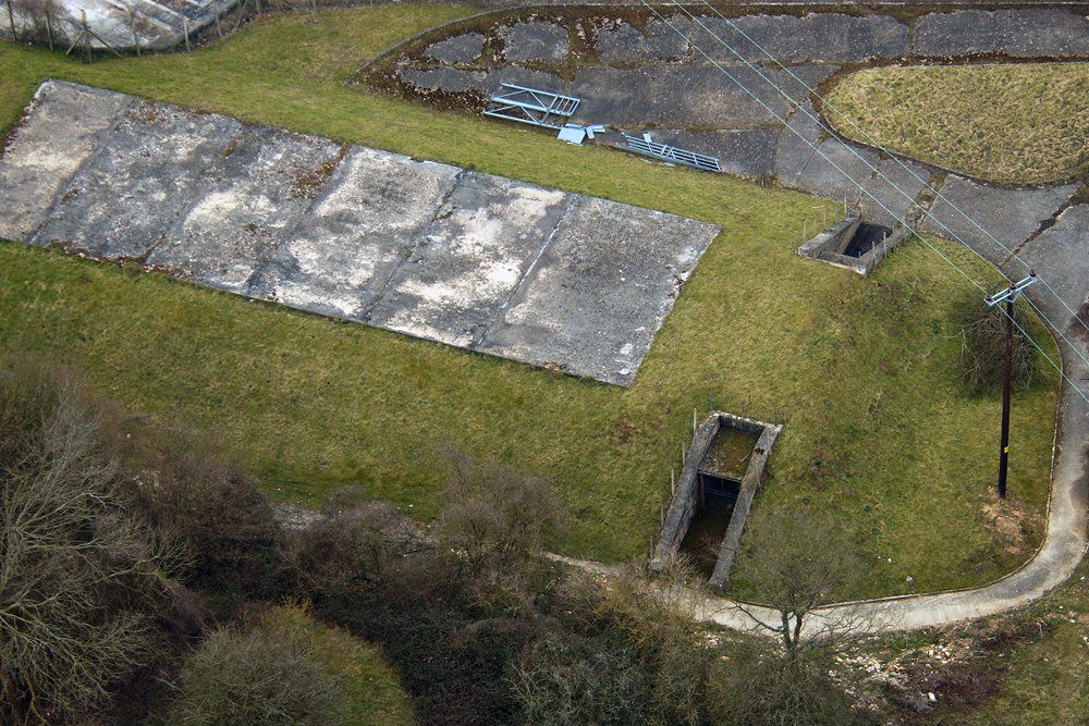 A pedestrian entrance to Burlington Bunker within MOD Corsham's fences.