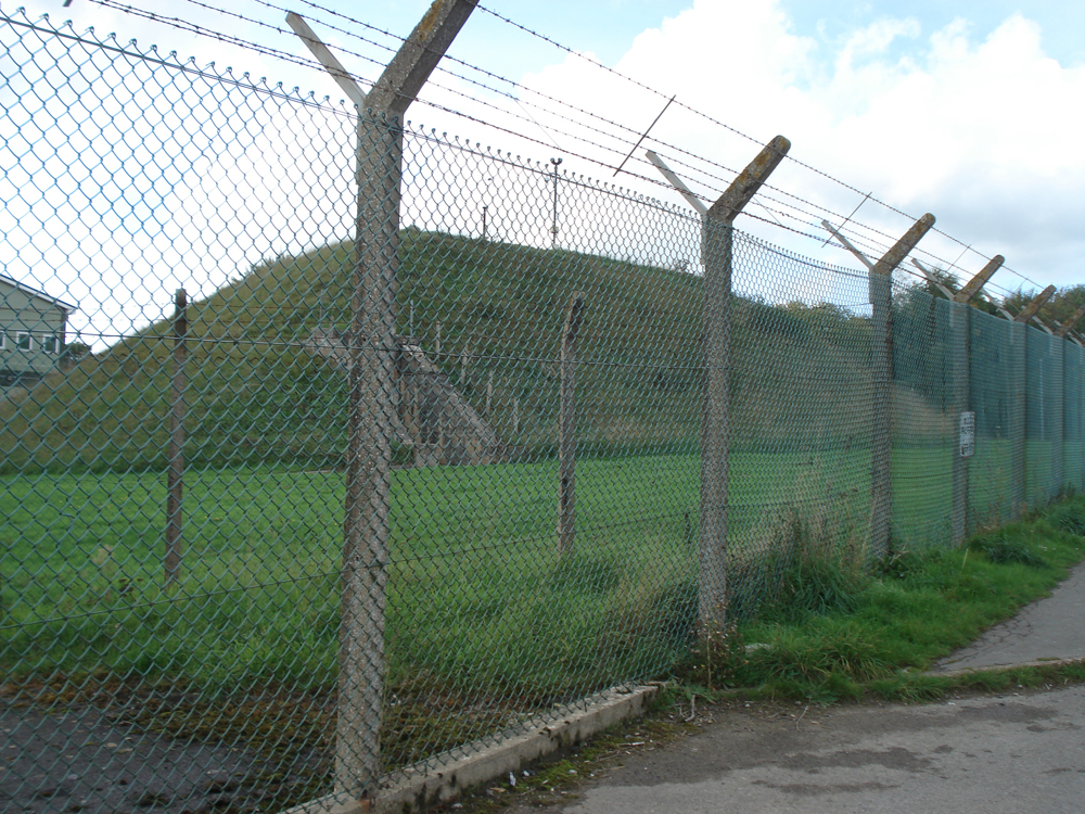 The passenger left entrance next to Westwells Road.