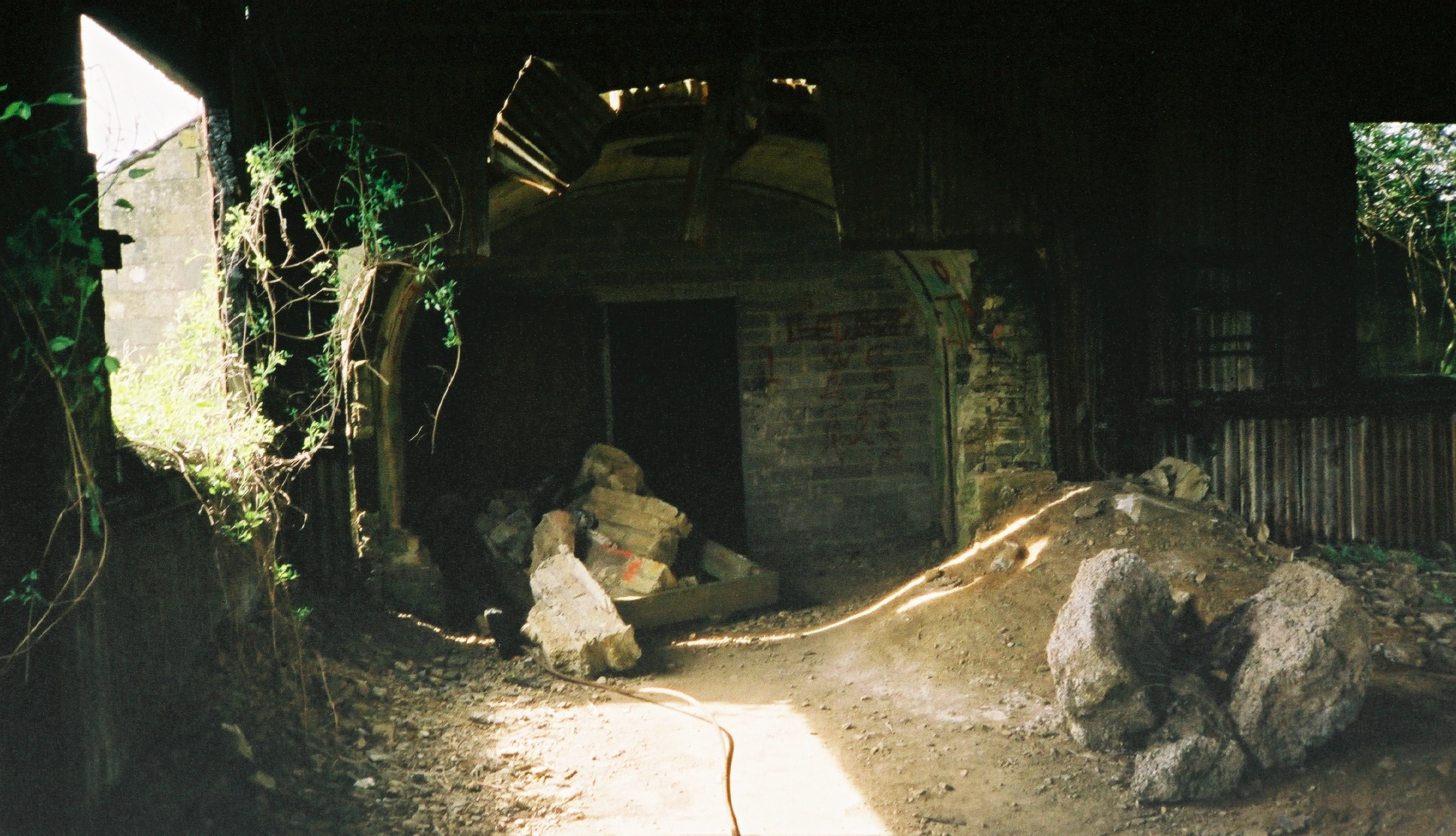 The top of the slope shaft down into District 20.