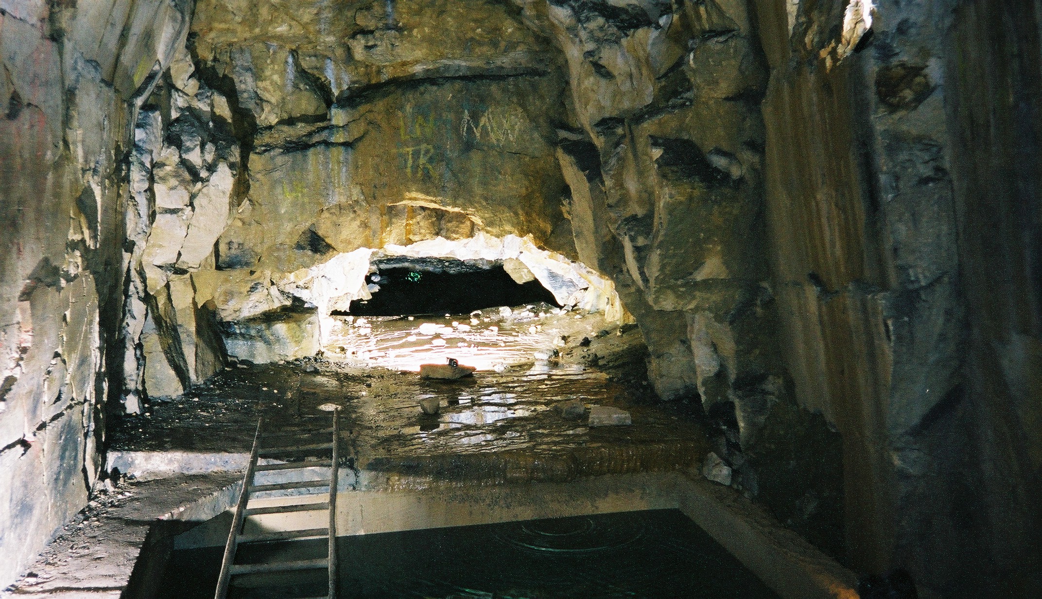 The well in Browns Folly Mine.