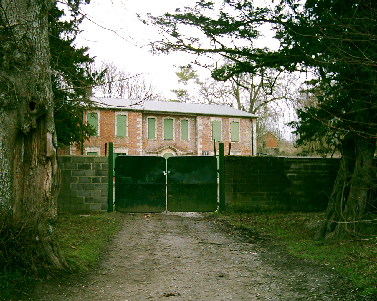 The manor house at Imber Village.