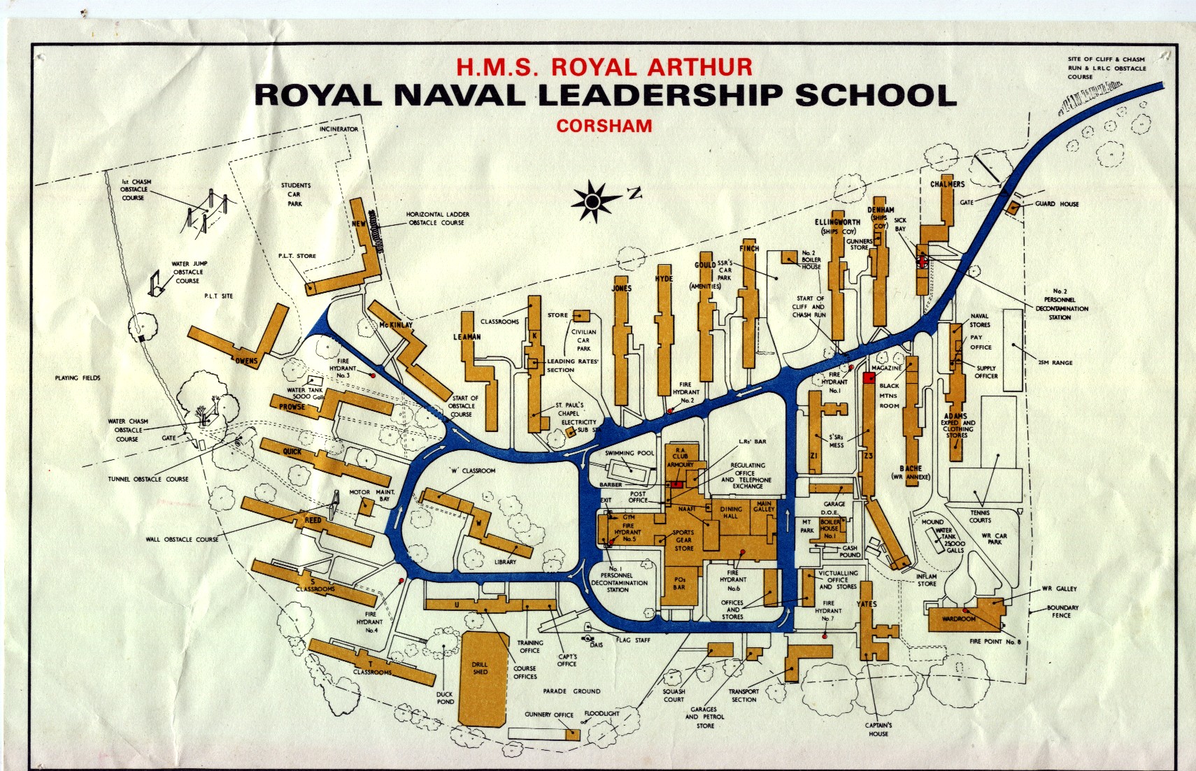 HMS Royal Arthur Map