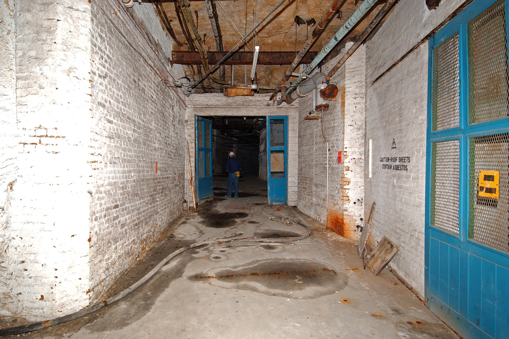 Part of the underground factory in Spring Quarry.