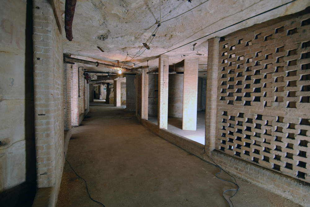 Part of the underground factory in Spring Quarry.