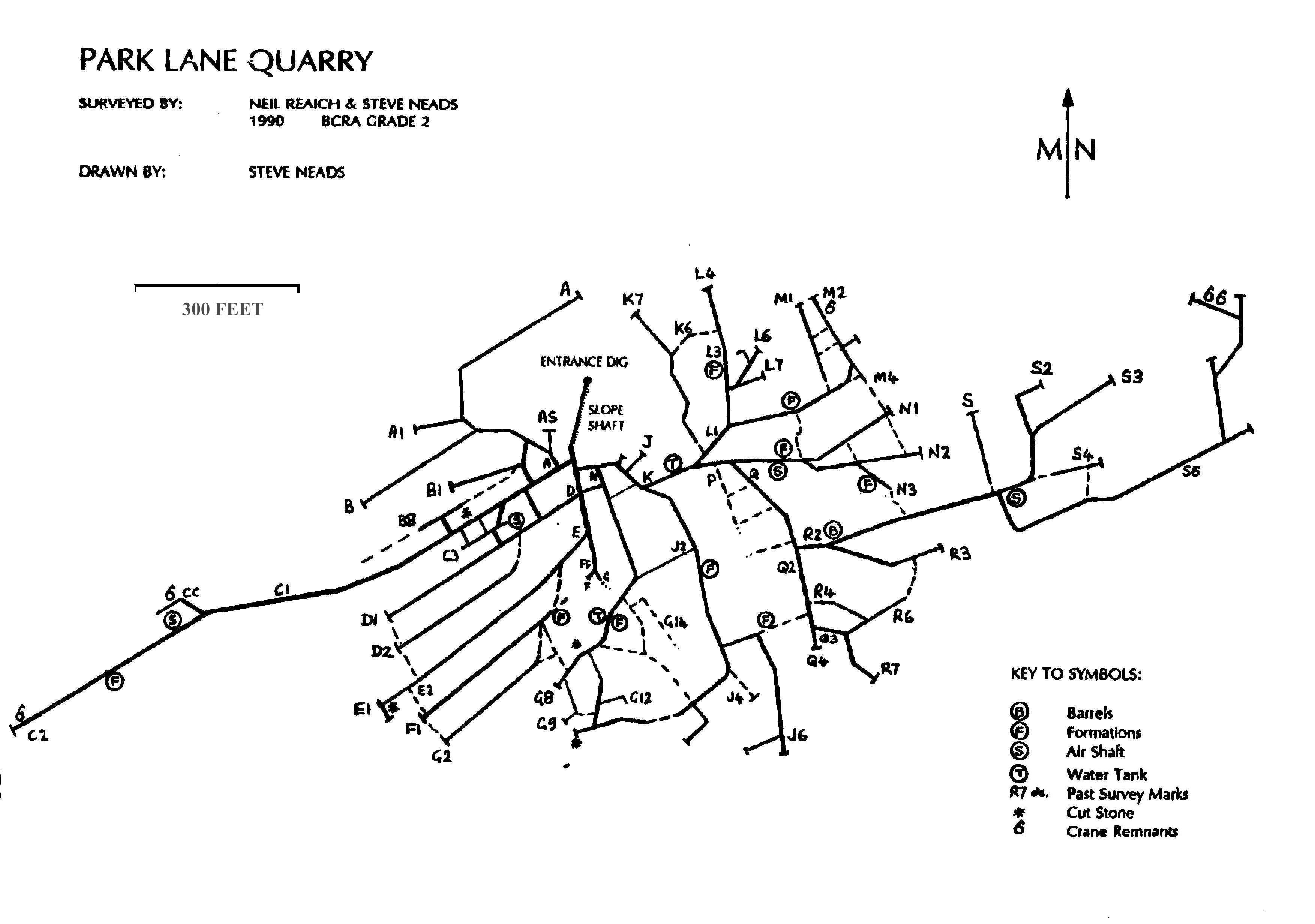 Park Lane Quarry Map