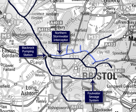 Northern Storm Water Interceptor Map