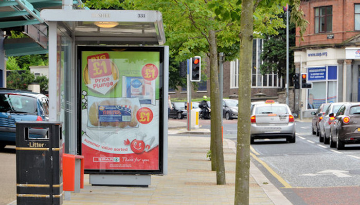 Rolling Bus Stop Advertising