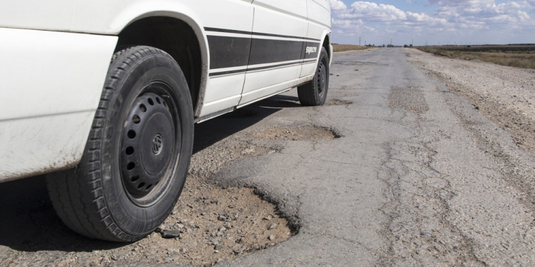 Pothole In Road