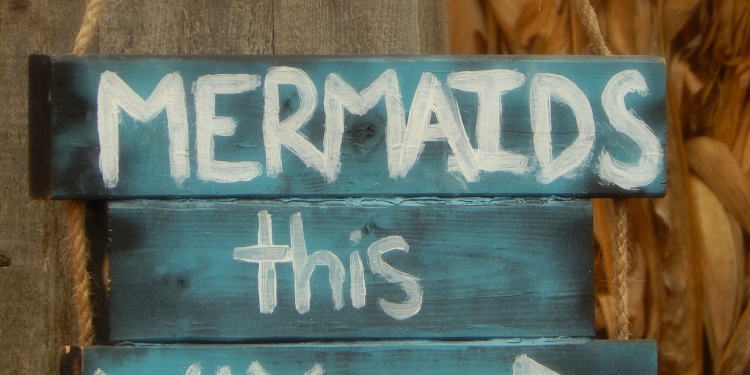 Mermaids This Way Sign