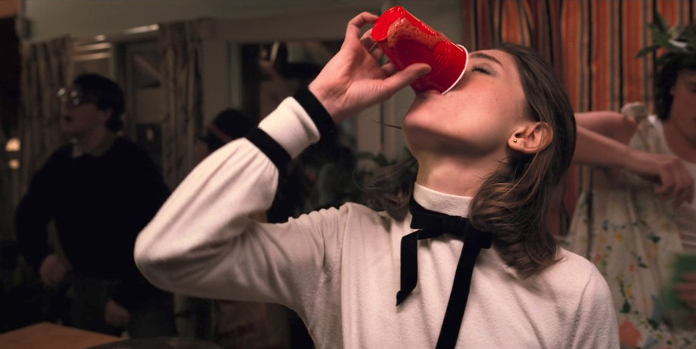 Nancy Drinking Punch In Stranger Things