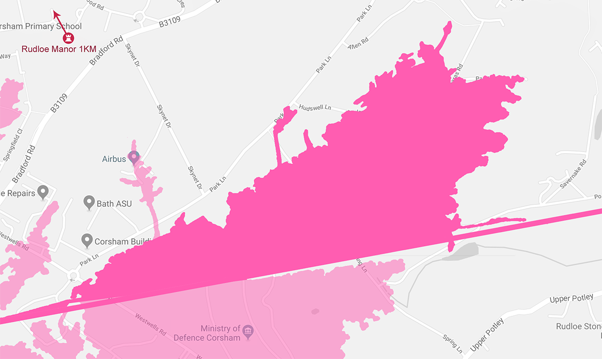 Tunnel Quarry Map, Corsham