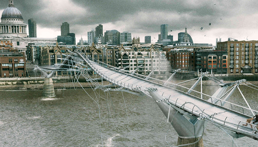 Harry Potter on Millennium Bridge