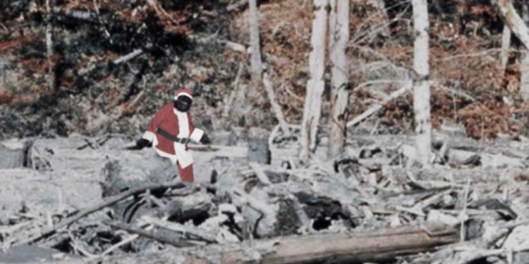 Paranormal Christmas Cards - Big Foot