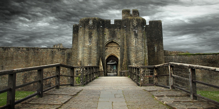 Caerphilly Castle, Wales