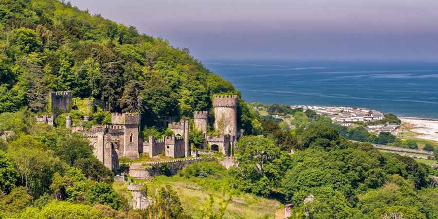 Gwrych Castle, Rhyd-y-Foel, Conwy Castle