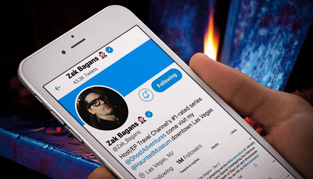 Zak Bagans Hits One Million Followers On Twitter