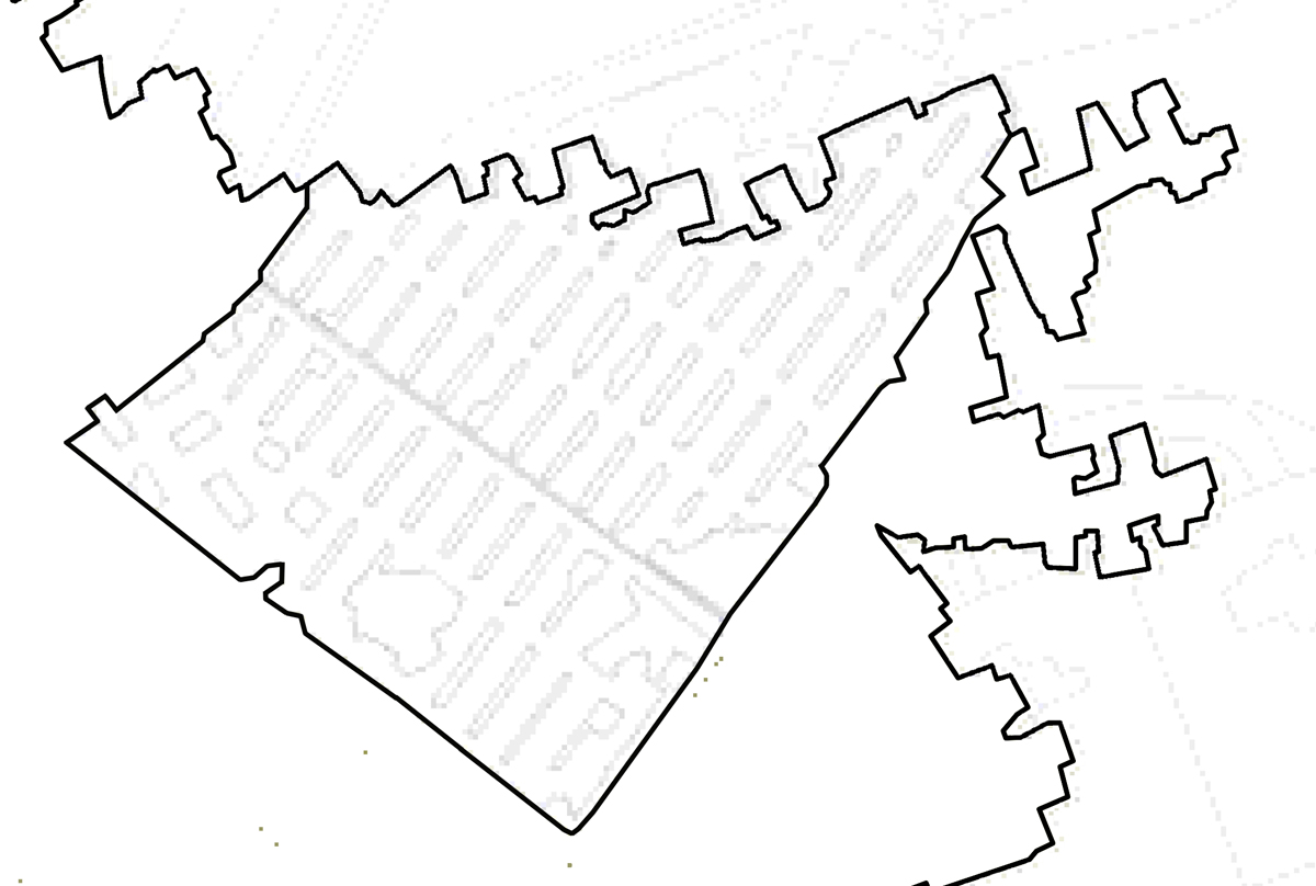 Map showing space occupied by CCC in Tunnel Quarry, Corsham