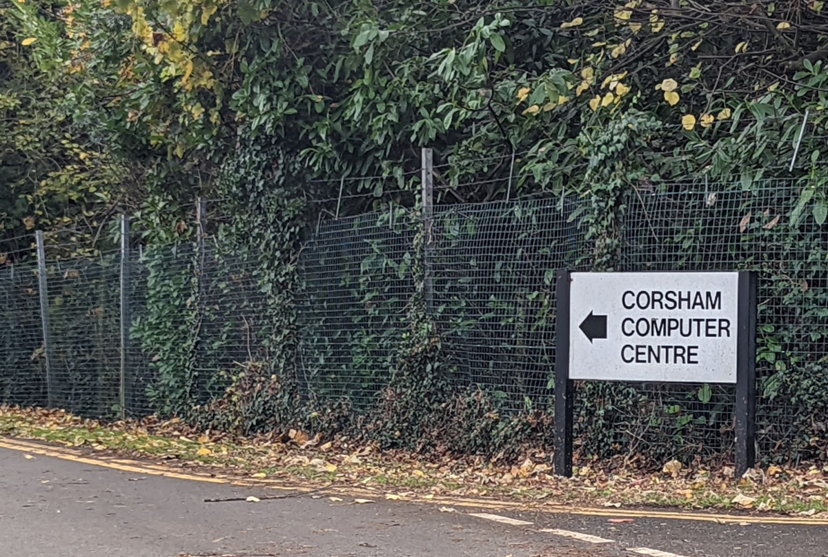 MOD signage on Peel Circus on approach to CCC.