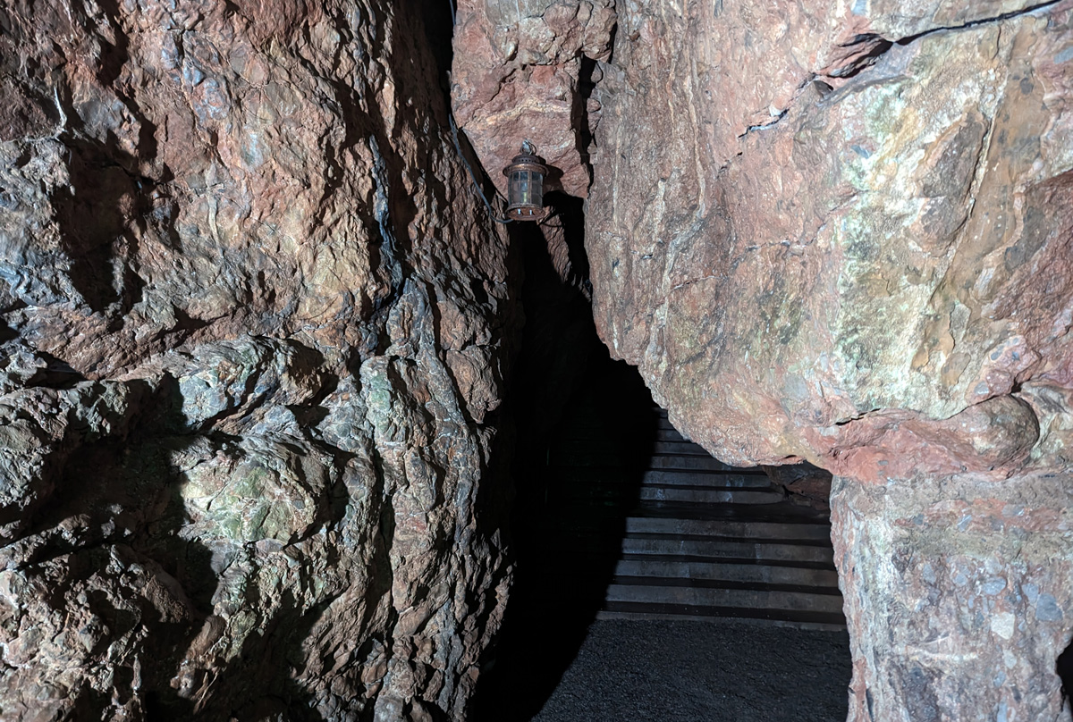 The entrance to Wookey Hole Caves