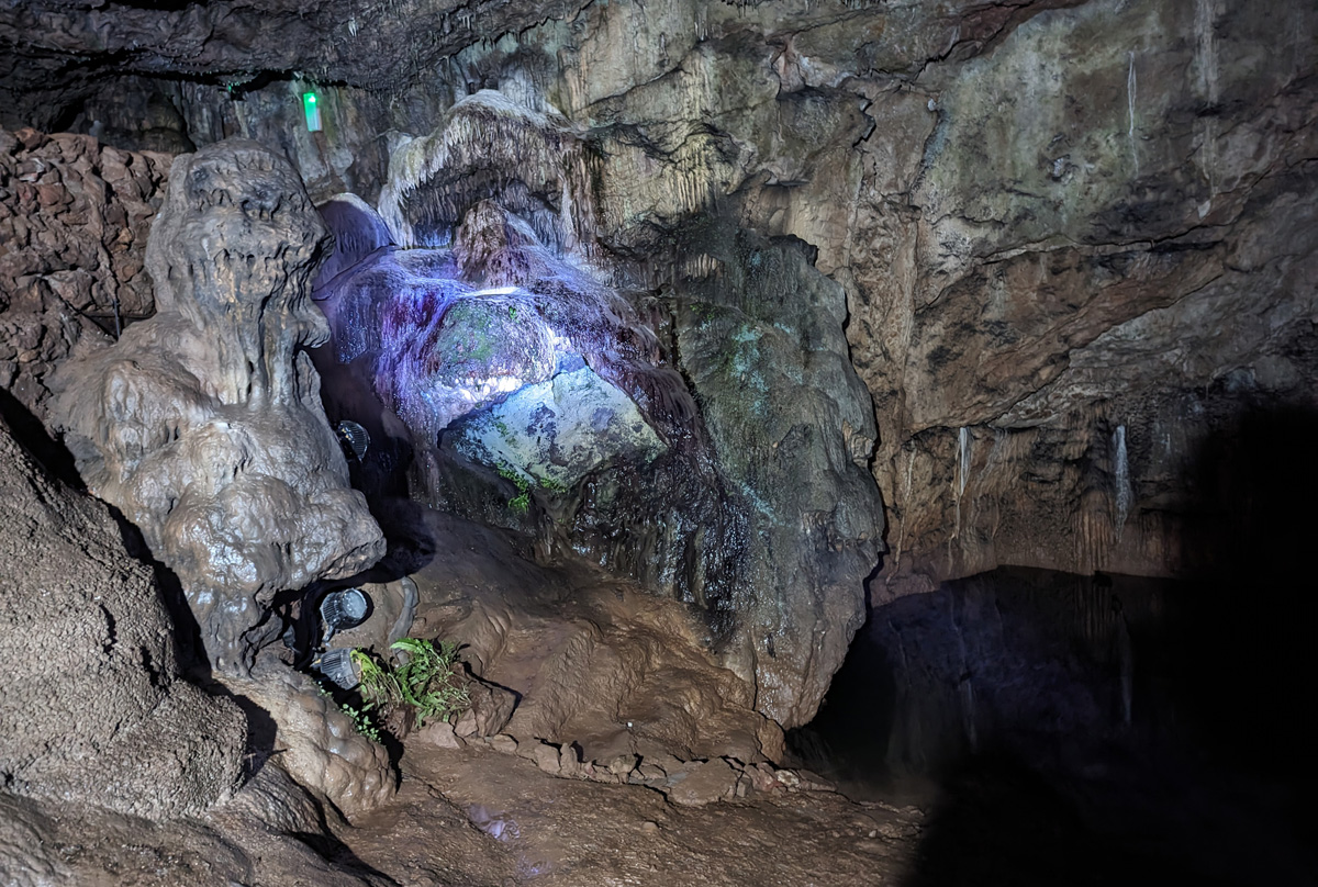 The stone witch formation of Wookey Hole Caves