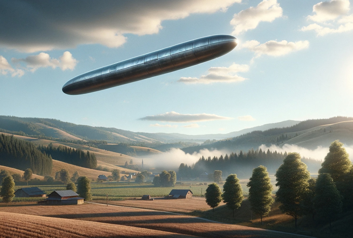 Cigar Shaped UFO