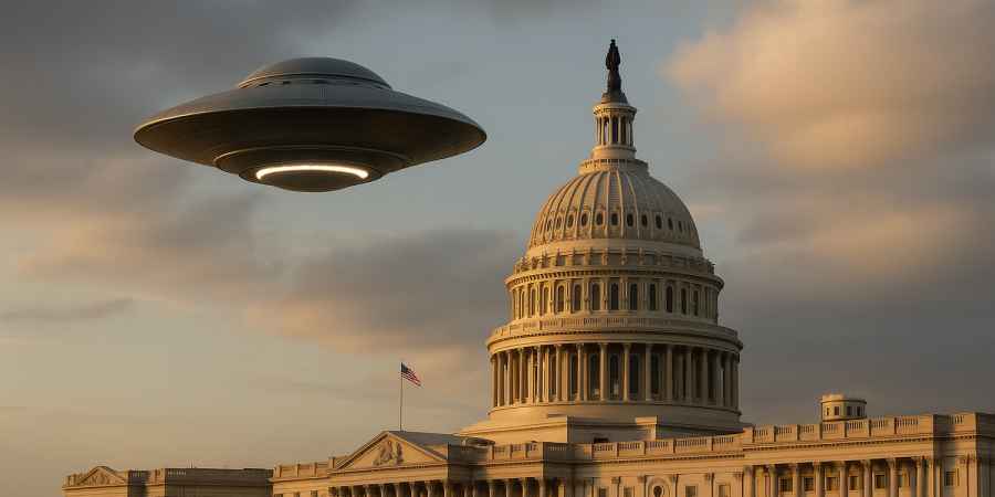 UFO Over US Capitol Building